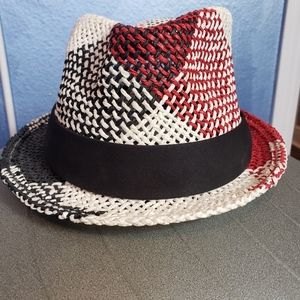 The Game Red, White, Black Texas Tech Straw Hat